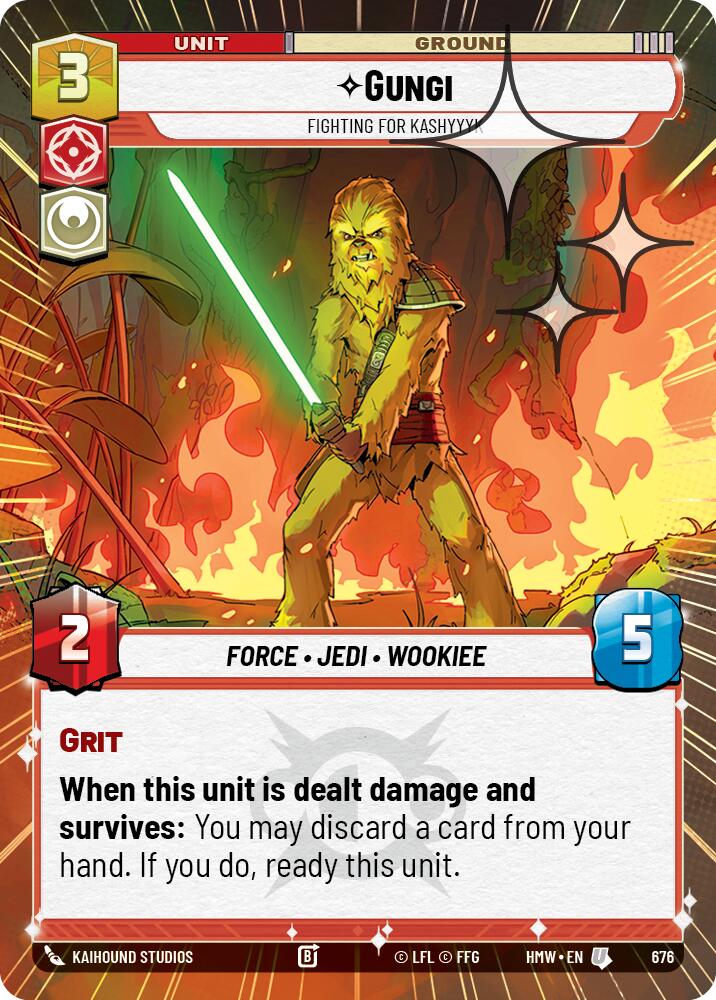 Gungi - Fighting for Kashyyyk (Hyperspace Foil) (676) [Homeworlds]
