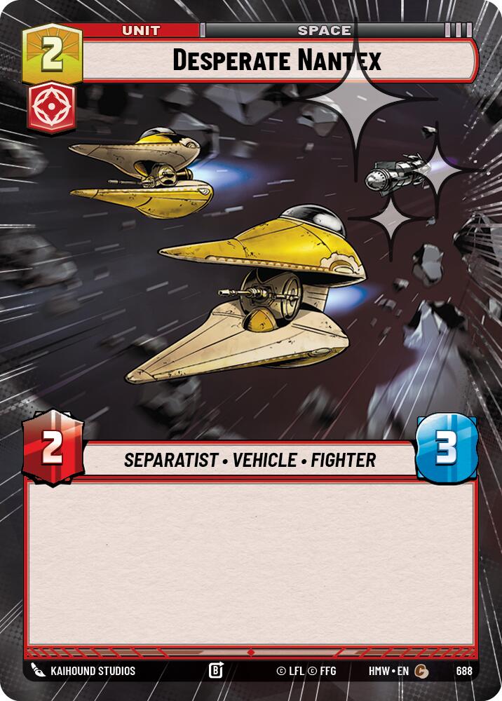 Desperate Nantex (Hyperspace Foil) (688) [Homeworlds]