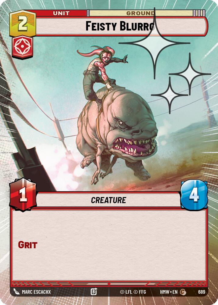 Feisty Blurrg (Hyperspace Foil) (689) [Homeworlds]