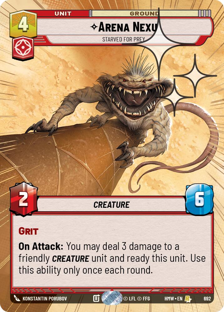 Arena Nexu - Starved for Prey (Hyperspace Foil) (692) [Homeworlds]