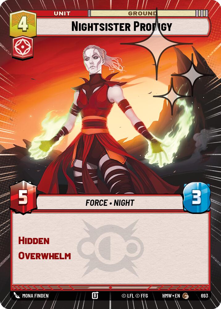 Nightsister Prodigy (Hyperspace Foil) (693) [Homeworlds]