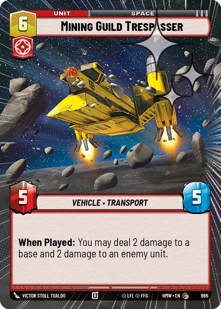 Mining Guild Trespasser (Hyperspace Foil) (696) [Homeworlds]