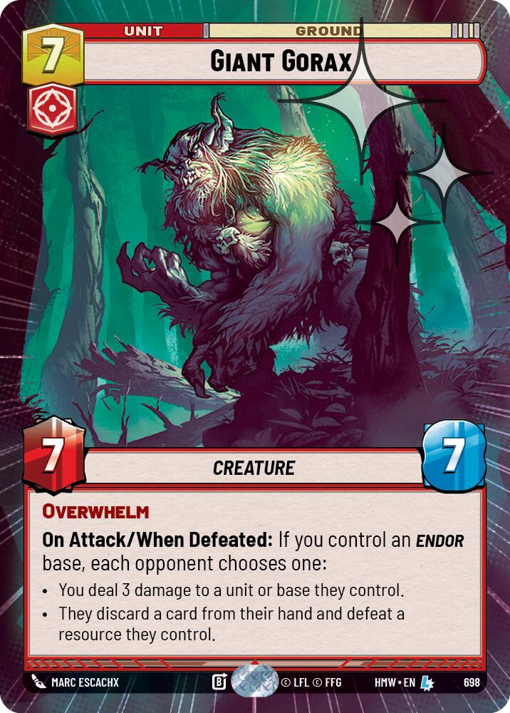 Giant Gorax (Hyperspace Foil) (698) [Homeworlds]