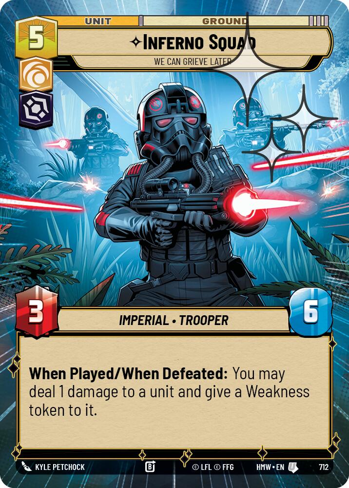Inferno Squad - We Can Grieve Later (Hyperspace Foil) (712) [Homeworlds]