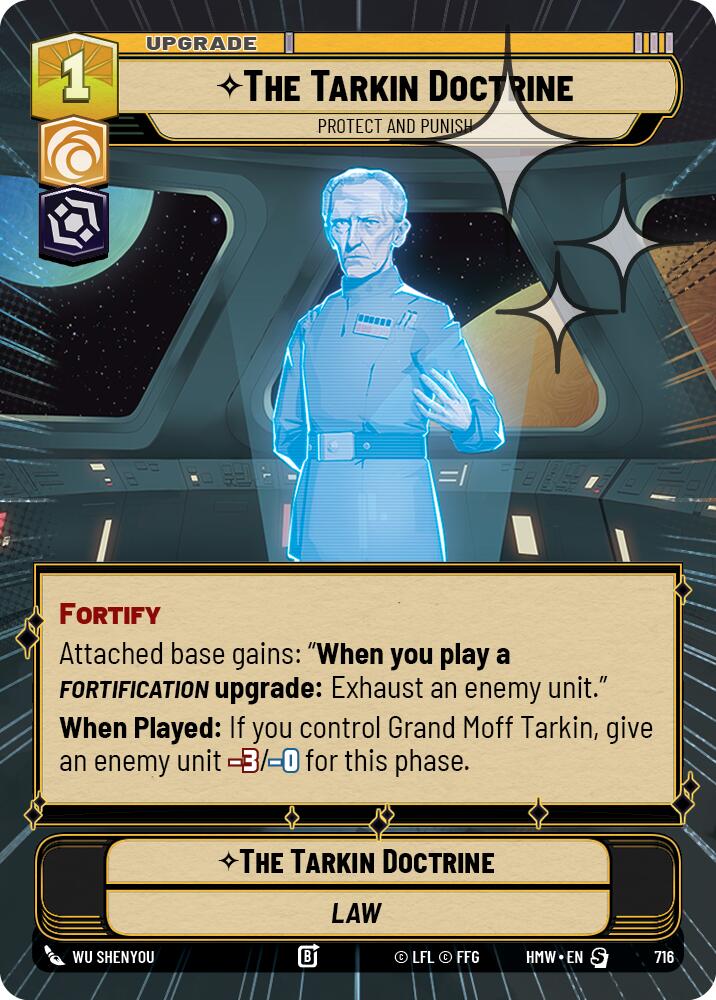 The Tarkin Doctrine - Protect and Punish (Hyperspace Foil) (716) [Homeworlds]
