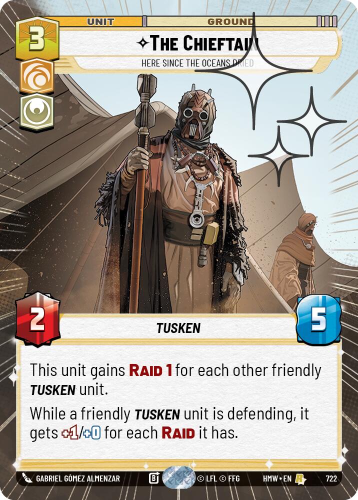 The Chieftain - Here Since the Oceans Dried (Hyperspace Foil) (722) [Homeworlds]