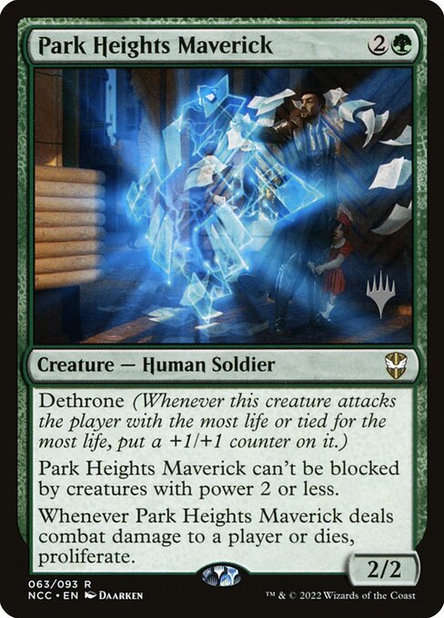 Park Heights Maverick (63p) [New Capenna Commander Promos]