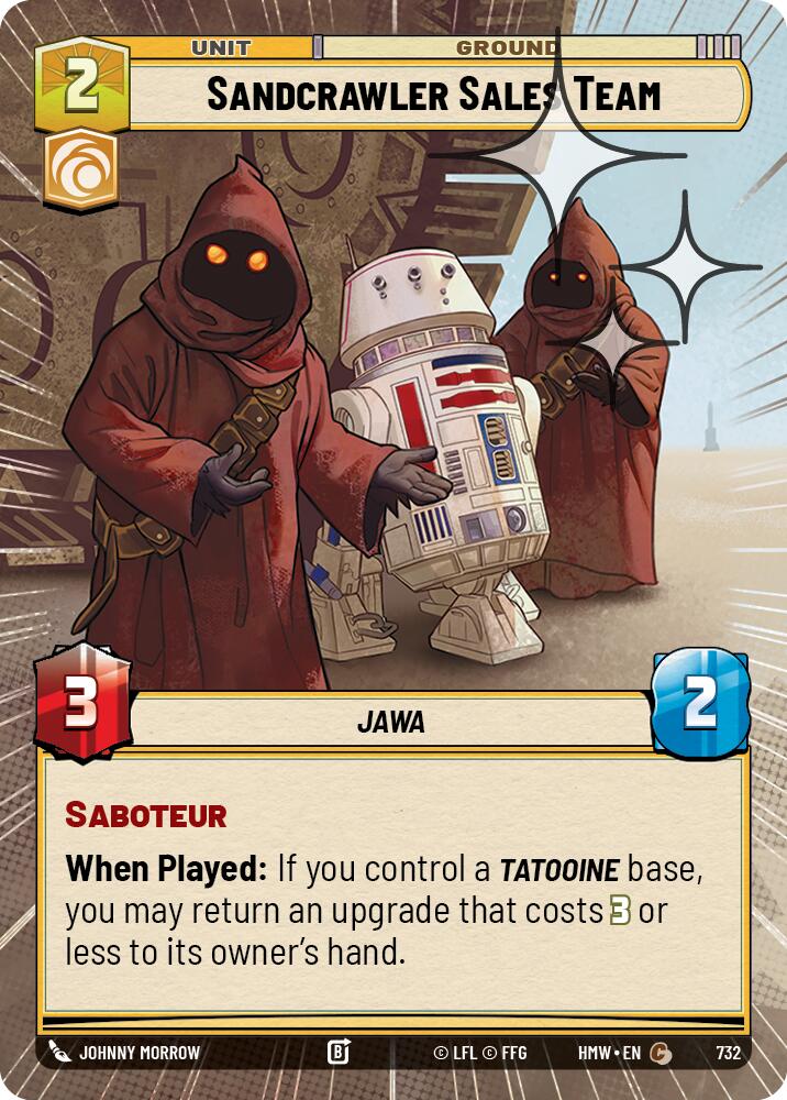 Sandcrawler Sales Team (Hyperspace Foil) (732) [Homeworlds]