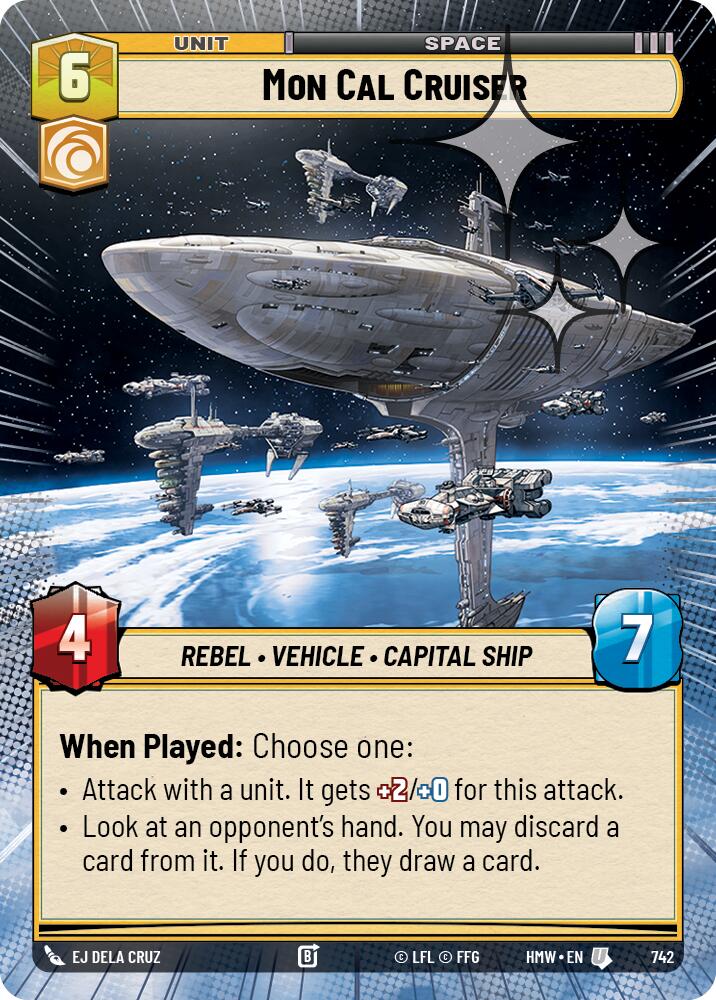 Mon Cal Cruiser (Hyperspace Foil) (742) [Homeworlds]