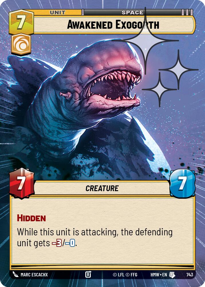 Awakened Exogorth (Hyperspace Foil) (743) [Homeworlds]