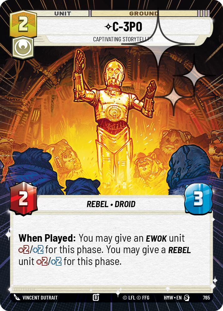 C-3PO - Captivating Storyteller (Hyperspace Foil) (765) [Homeworlds]