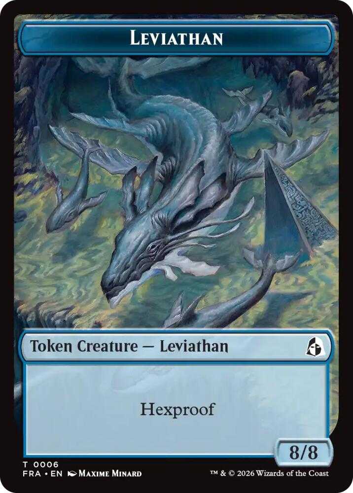 Leviathan // Beast Double-Sided Token (6 // 8) [Reality Fracture]