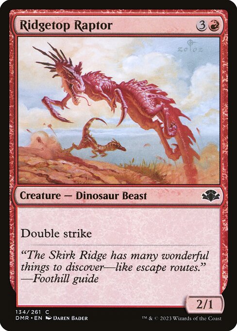 Ridgetop Raptor (134) [Dominaria Remastered]
