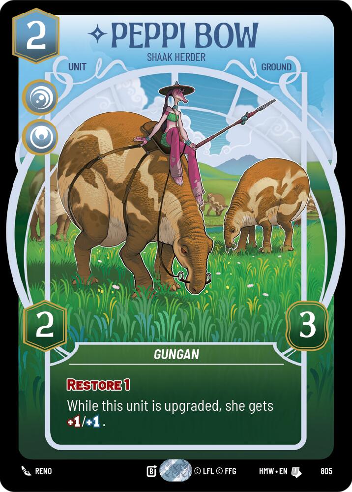 Peppi Bow - Shaak Herder (Prestige) (805) [Homeworlds]