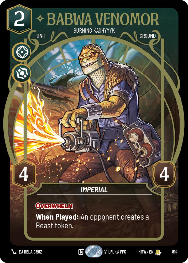 Babwa Venomor - Burning Kashyyyk (Prestige) (814) [Homeworlds]