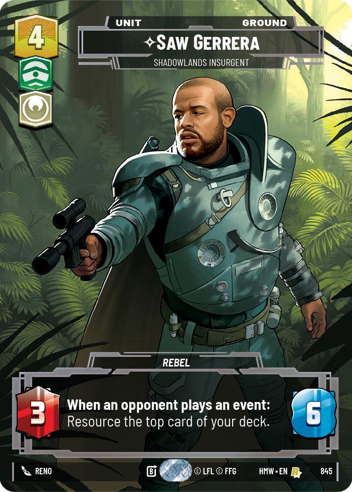 Saw Gerrera - Shadowlands Insurgent (Prestige) (845) [Homeworlds]