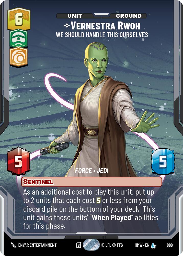 Vernestra Rwoh - We Should Handle This Ourselves (Prestige Foil) (889) [Homeworlds]