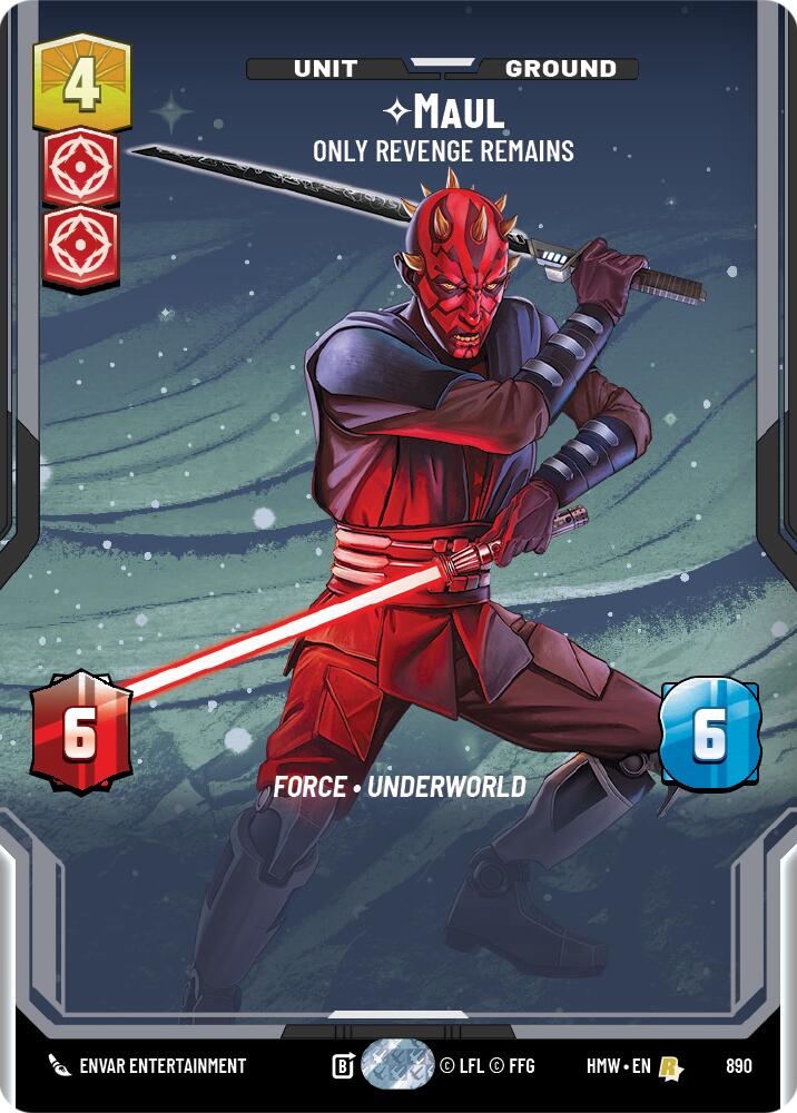 Maul - Only Revenge Remains (Prestige Foil) (890) [Homeworlds]