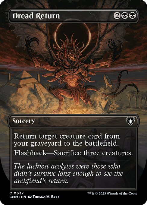 Dread Return (637) [Commander Masters] [Borderless]