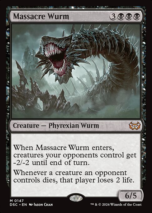 Massacre Wurm (147) [Duskmourn: House of Horror Commander]