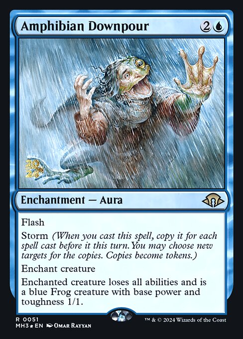 Amphibian Downpour (51s) [Modern Horizons 3 Promos]