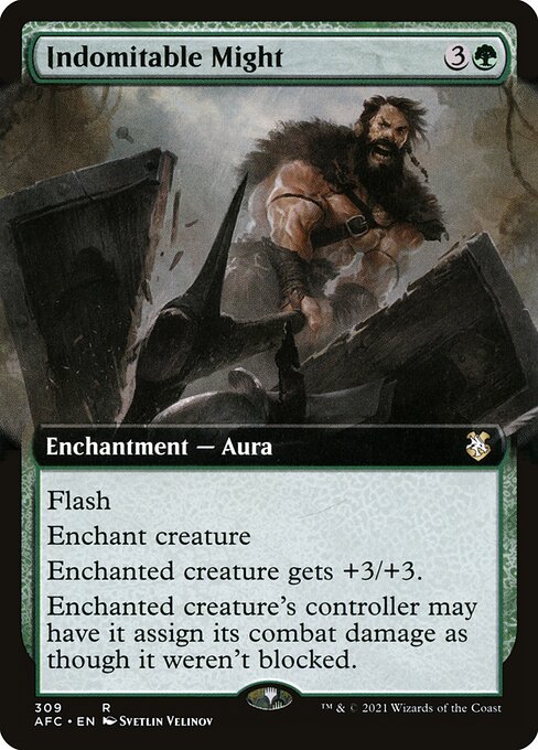 Indomitable Might (309) [Forgotten Realms Commander] [Extended Art]