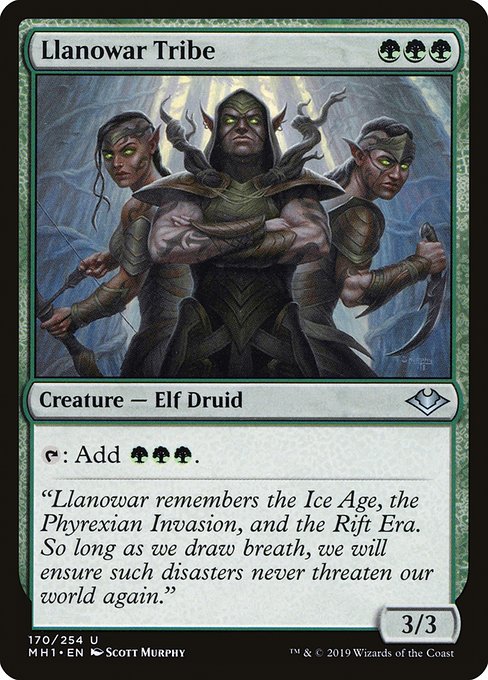 Llanowar Tribe (170) [Modern Horizons]