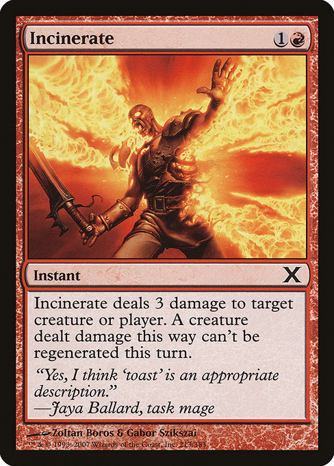 Incinerate (213) [Tenth Edition]