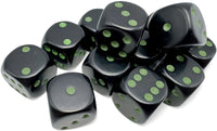 CHX25658 Black/Green Opaque 12 D6 Set image 0
