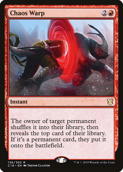 Chaos Warp (136) [Commander 2019]
