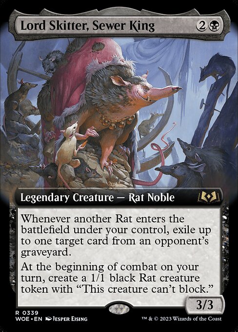 Lord Skitter, Sewer King (339) [Wilds of Eldraine] [Extended Art]