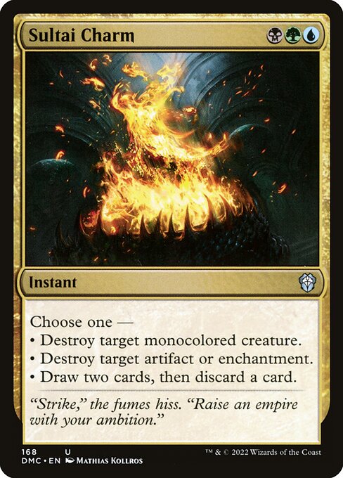Sultai Charm (168) [Dominaria United Commander]