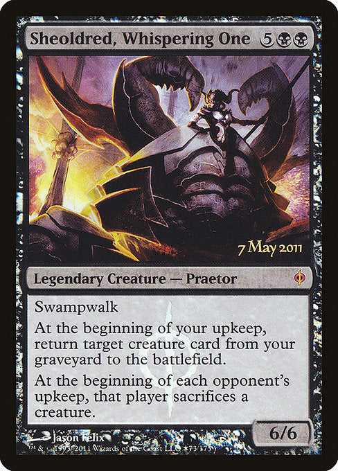 Sheoldred, Whispering One (73★) [New Phyrexia Promos]