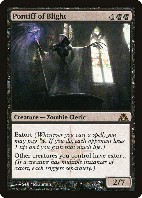 Pontiff of Blight (27) [Dragon's Maze]
