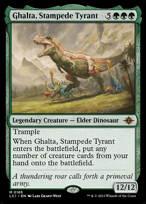 Ghalta, Stampede Tyrant (185) [The Lost Caverns of Ixalan]