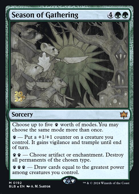 Season of Gathering (192s) [Bloomburrow Promos]