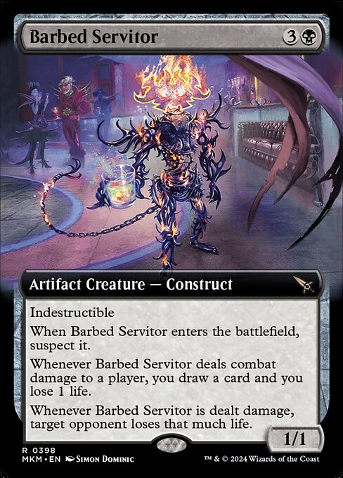 Barbed Servitor (398) [Murders at Karlov Manor] [Extended Art]