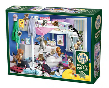 1000PC Kitten Slumber Puzzle Cobble Hill image 0