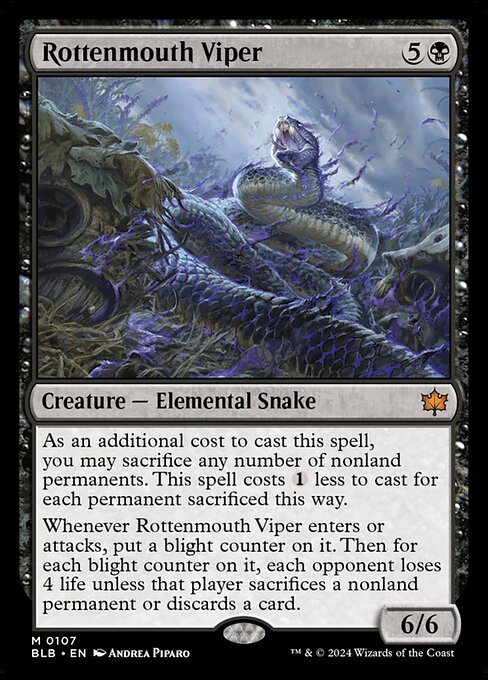 Rottenmouth Viper (107) [Bloomburrow]