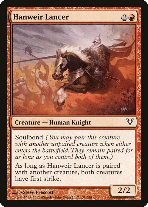 Hanweir Lancer (138) [Avacyn Restored]