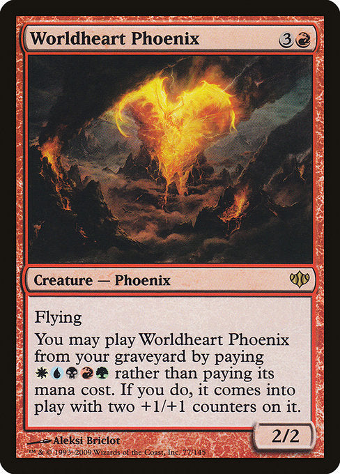 Worldheart Phoenix (77) [Conflux]