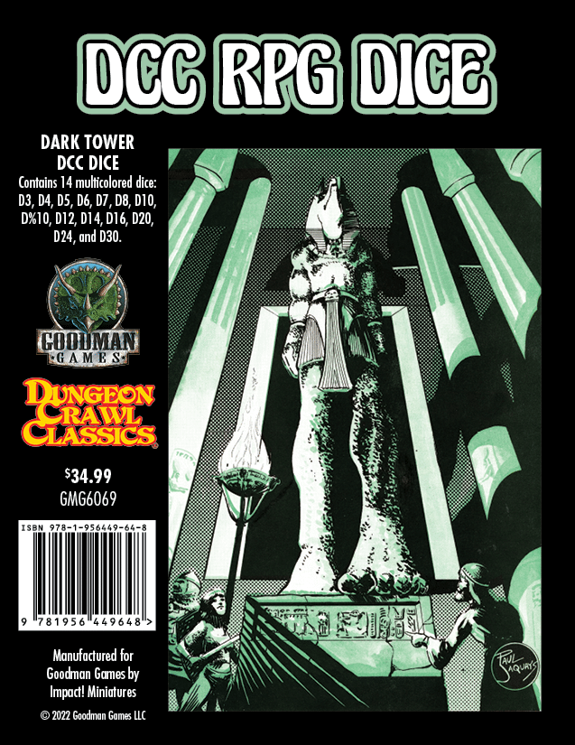 Dungeon Crawl Classics Dark Tower Dice Set image 0