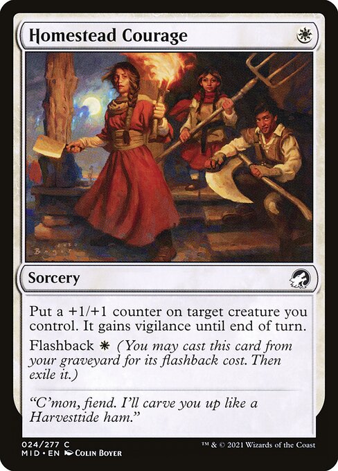 Homestead Courage (24) [Innistrad: Midnight Hunt]