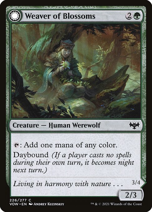 Weaver of Blossoms // Blossom-Clad Werewolf (226) [Innistrad: Crimson Vow]