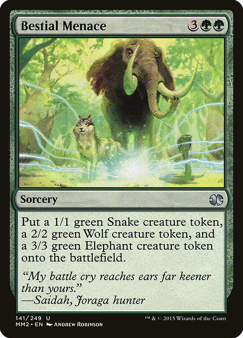 Bestial Menace (141) [Modern Masters 2015]