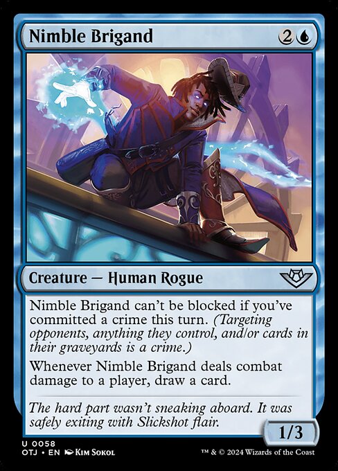 Nimble Brigand (58) [Outlaws of Thunder Junction]