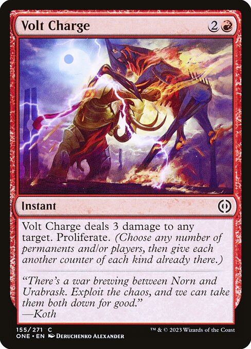 Volt Charge (155) [Phyrexia: All Will Be One]