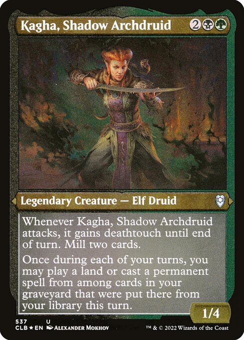 Kagha, Shadow Archdruid (537) [Commander Legends: Battle for Baldur's Gate]
