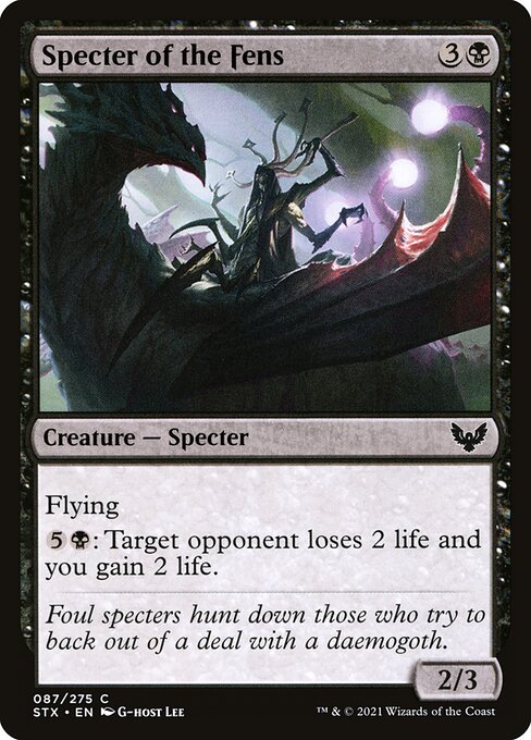 Specter of the Fens (87) [Strixhaven: School of Mages]