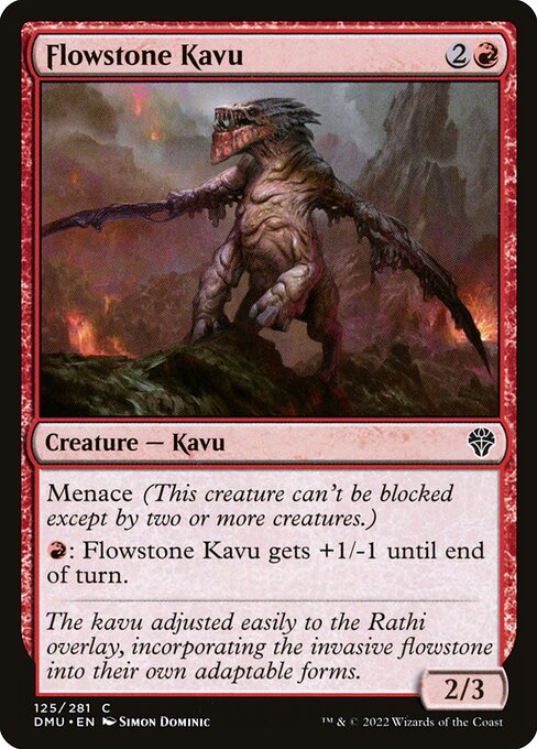 Flowstone Kavu (125) [Dominaria United]